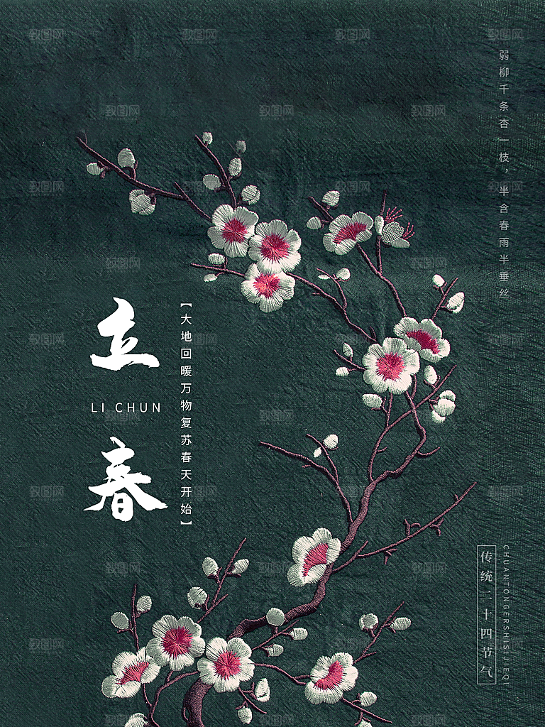 24节气立春海报