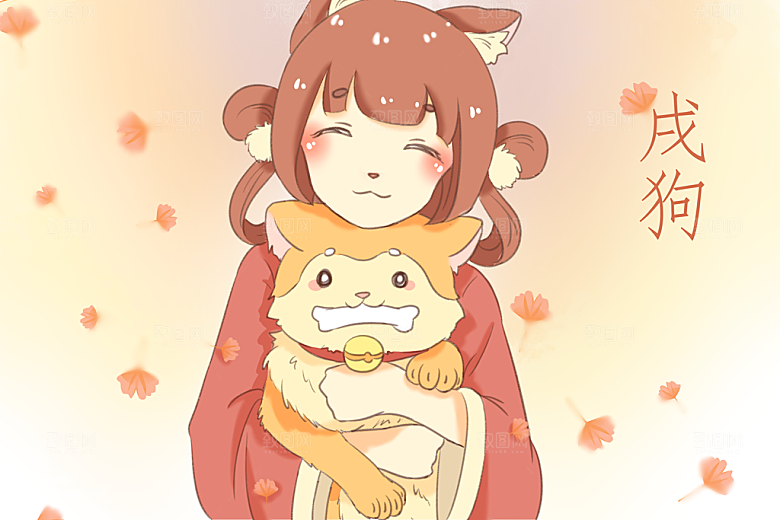 十二生肖节日节气插画