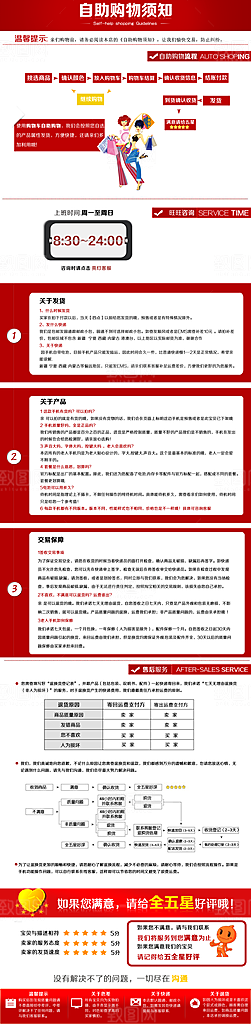 电商淘宝详情页买家须知