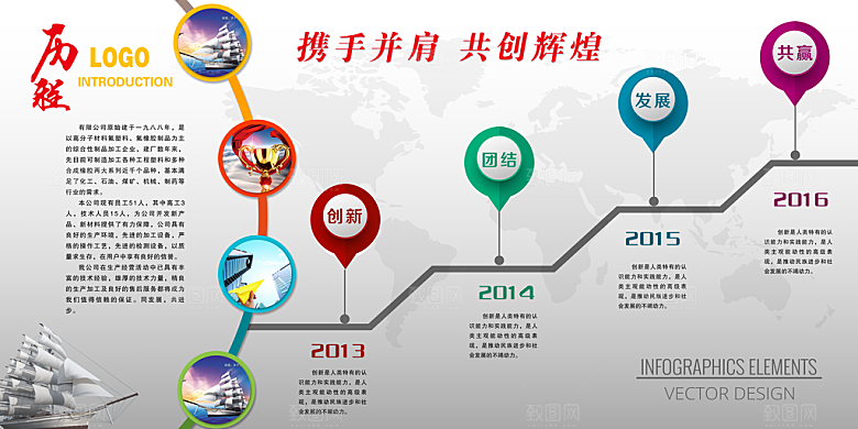 企业文化墙背景墙设计素材