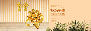 珠宝首饰钻石项链促销活动banner