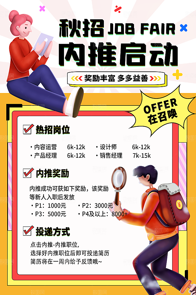 招聘招人宣传海报