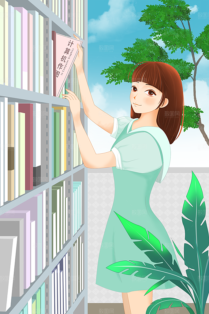 唯美学校校园开学高考加油插画海报