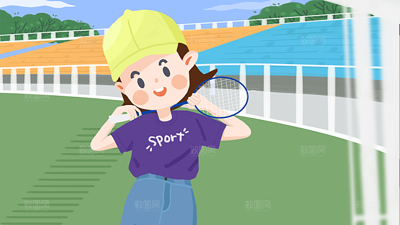 唯美学校校园开学高考加油插画海报