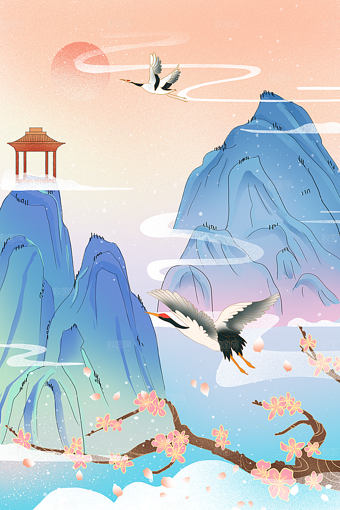国潮风插画设计图
