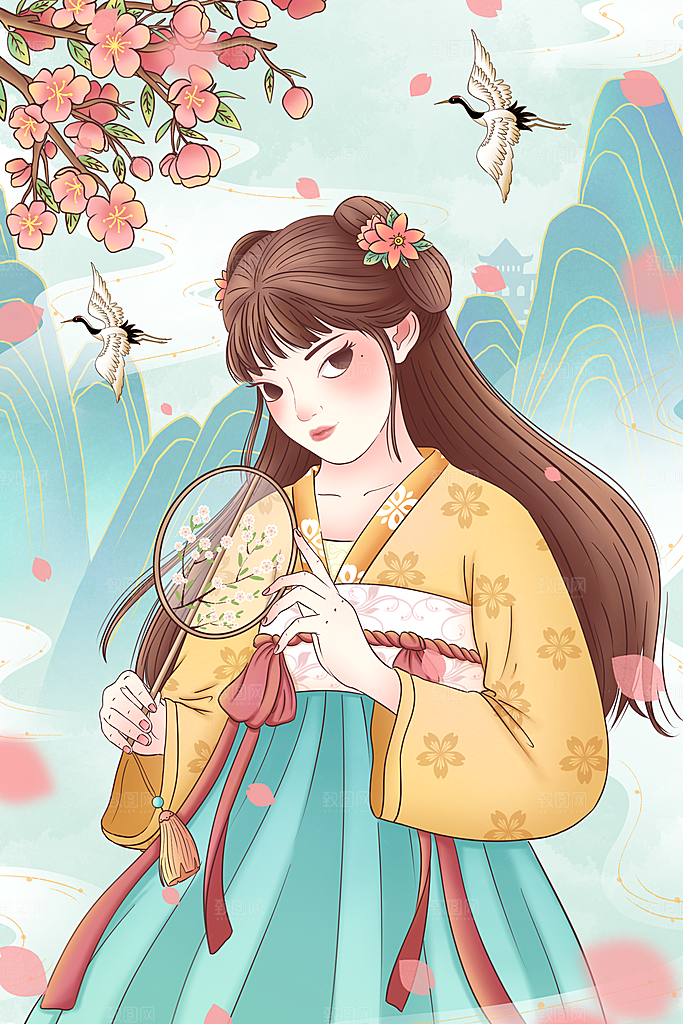 国潮风插画设计图