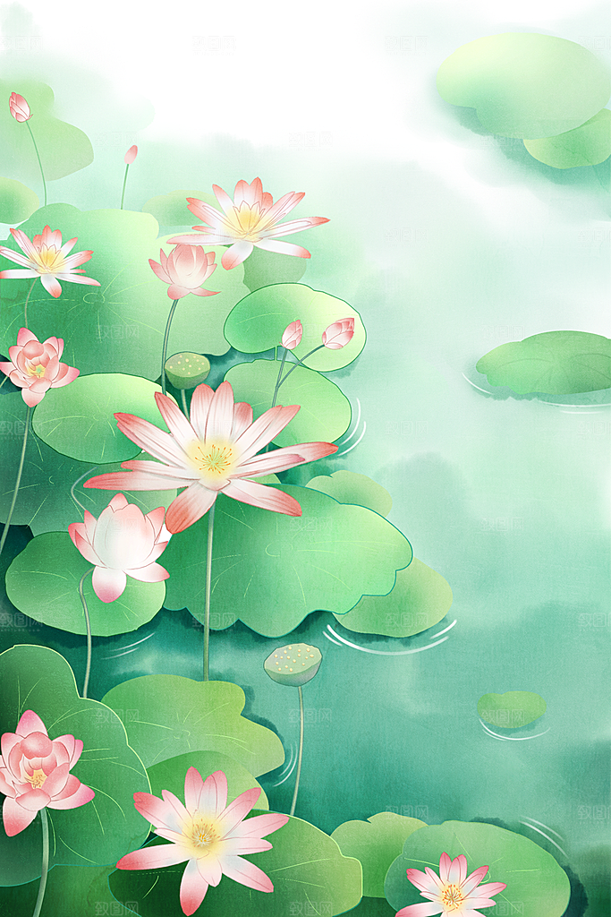 国潮风插画设计图