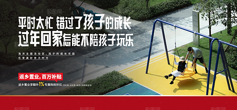 地产返乡置业系列展板