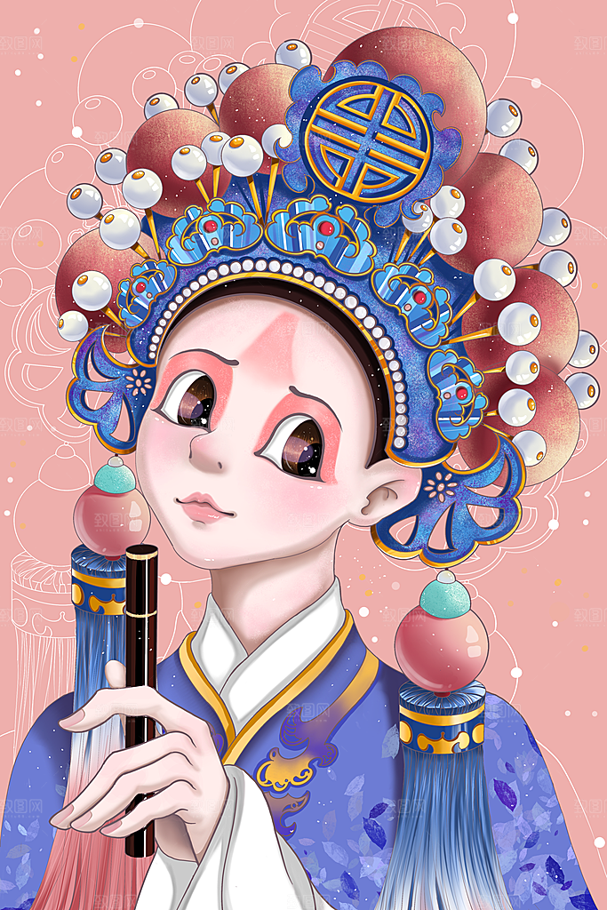 国潮风插画设计图