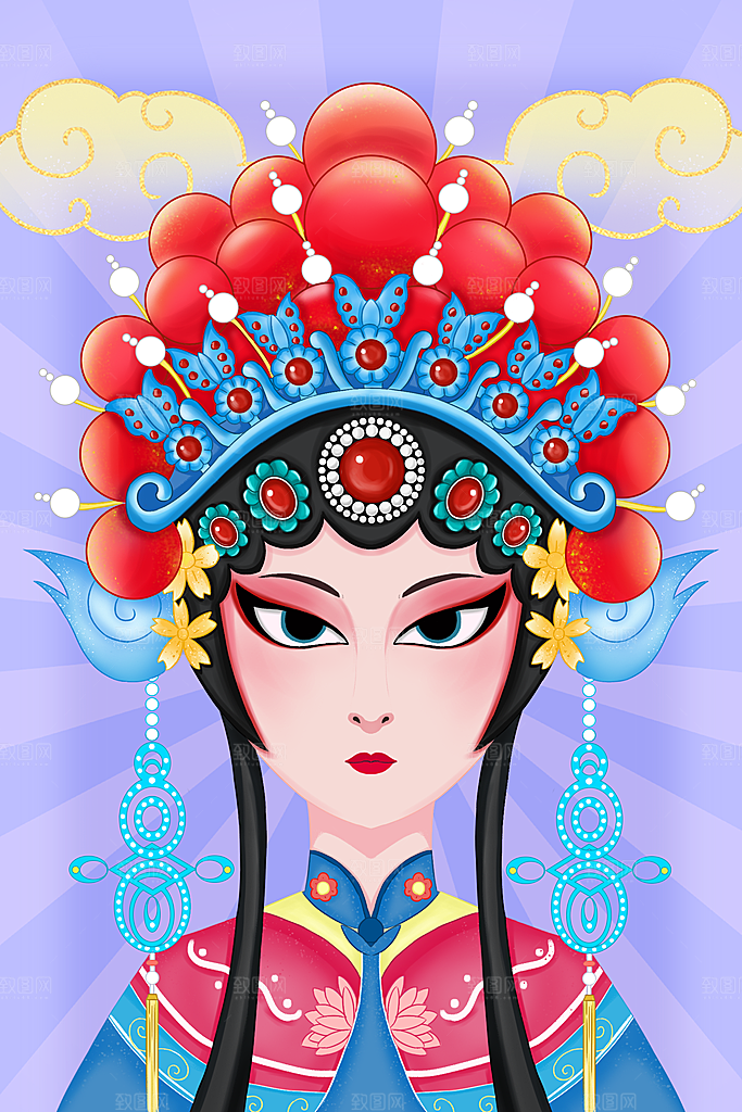 国潮风插画设计图