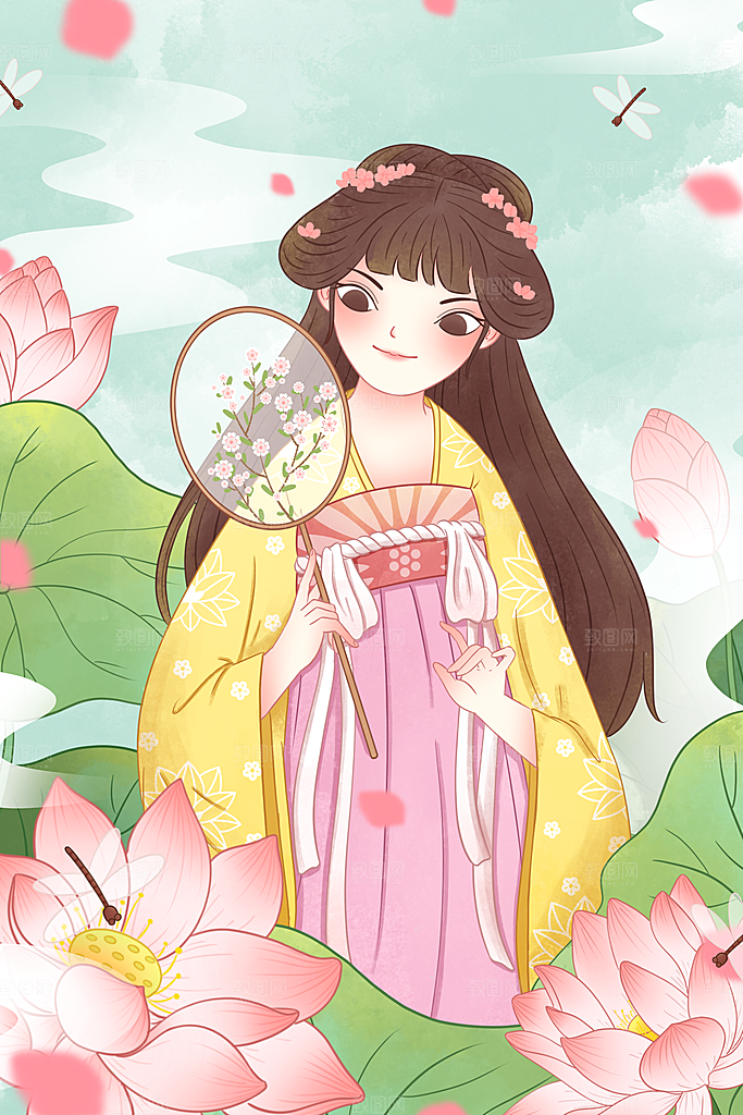 国潮风插画设计图
