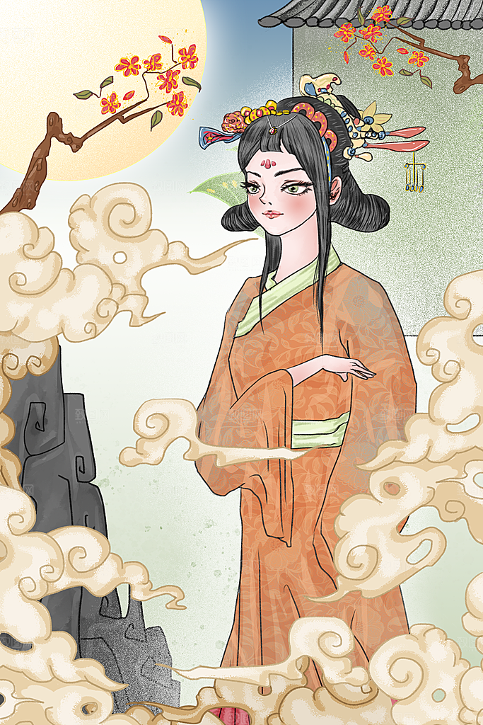 国潮风插画设计图
