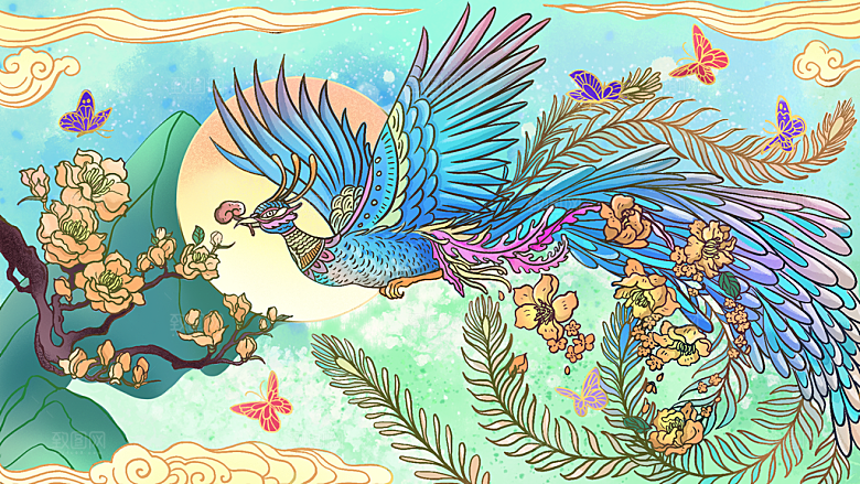 国潮风插画设计图