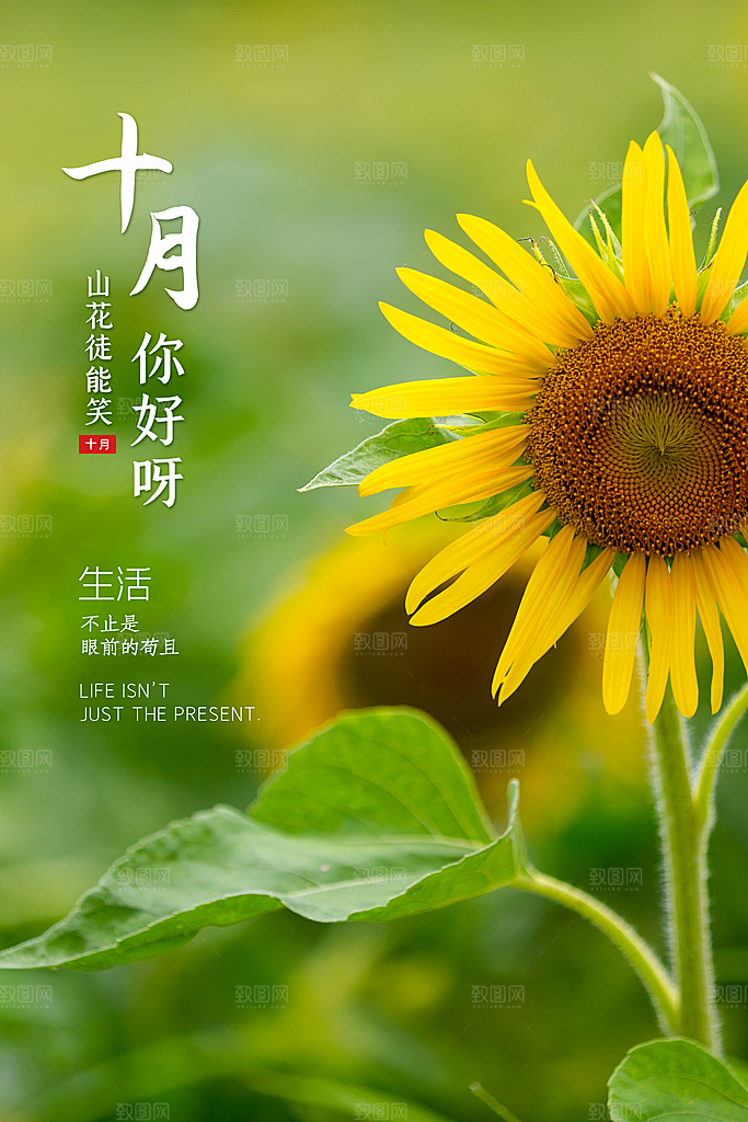 十月你好推广宣传海报