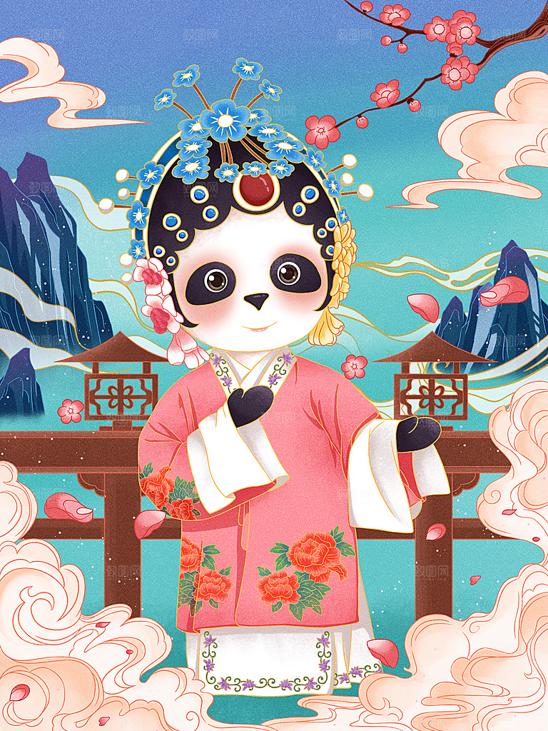 国潮风插画设计图