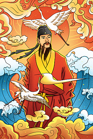 国潮风插画设计图