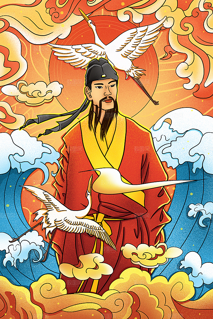 国潮风插画设计图