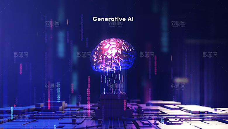 AI人工智能展板背景banner