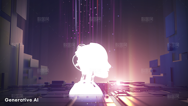 AI人工智能展板背景banner