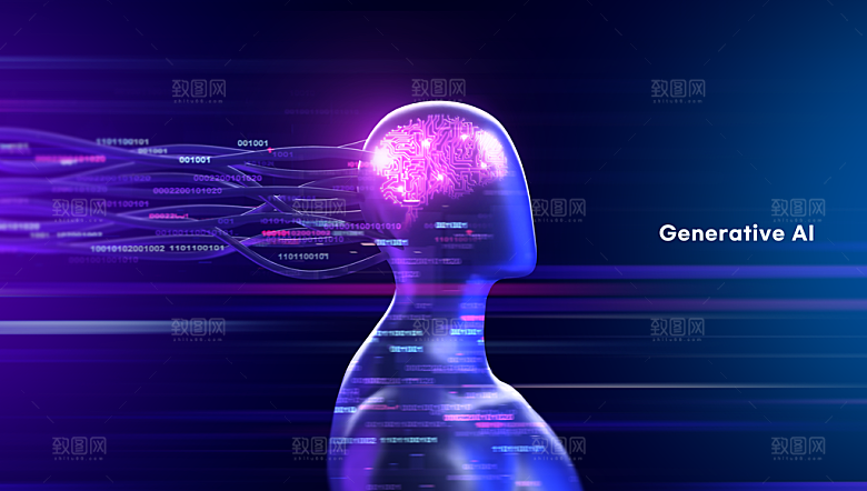 AI人工智能展板背景banner