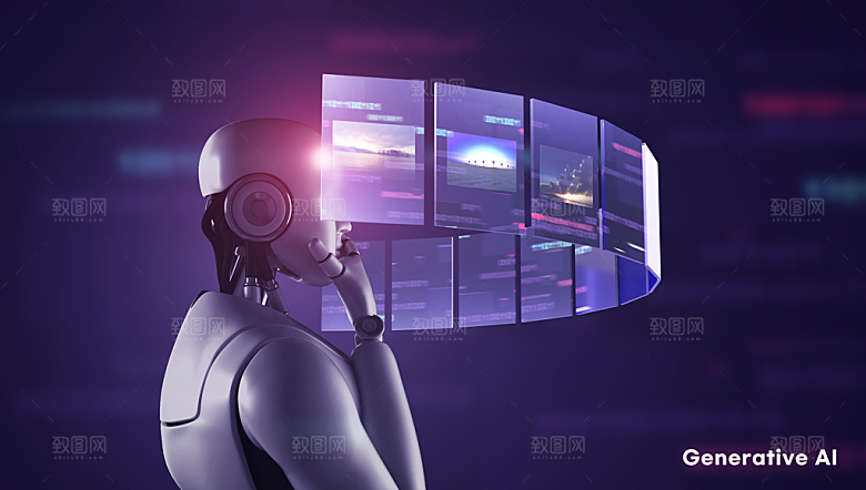 AI人工智能展板背景banner