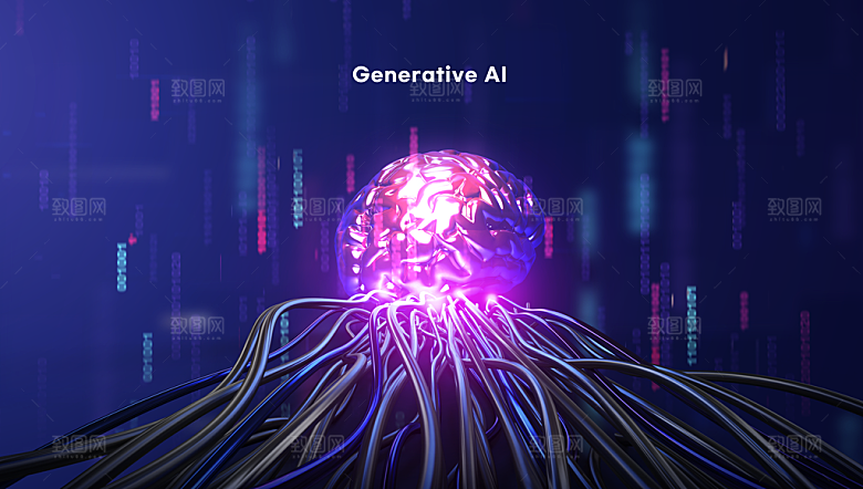 AI人工智能展板背景banner