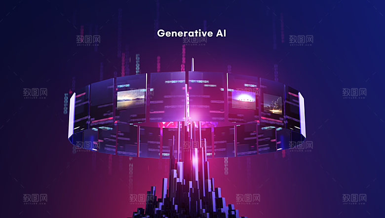 AI人工智能展板背景banner
