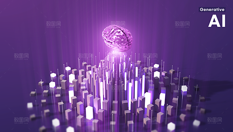 AI人工智能展板背景banner