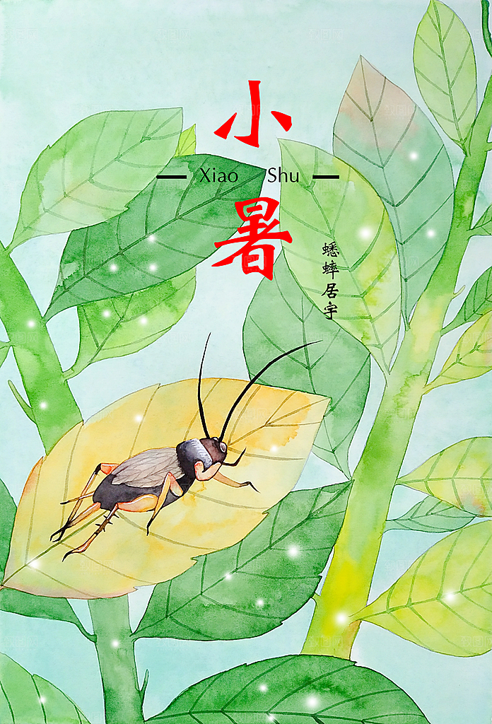 二十四节气插画设计图