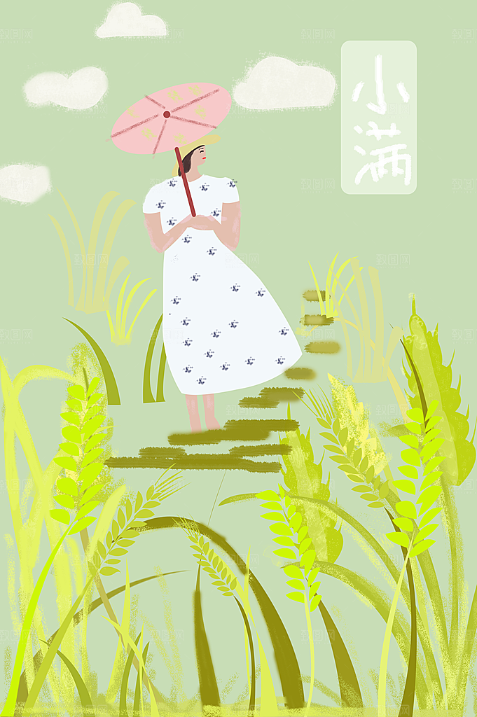 二十四节气插画设计图
