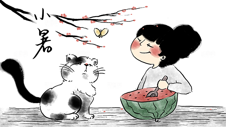 二十四节气插画设计图