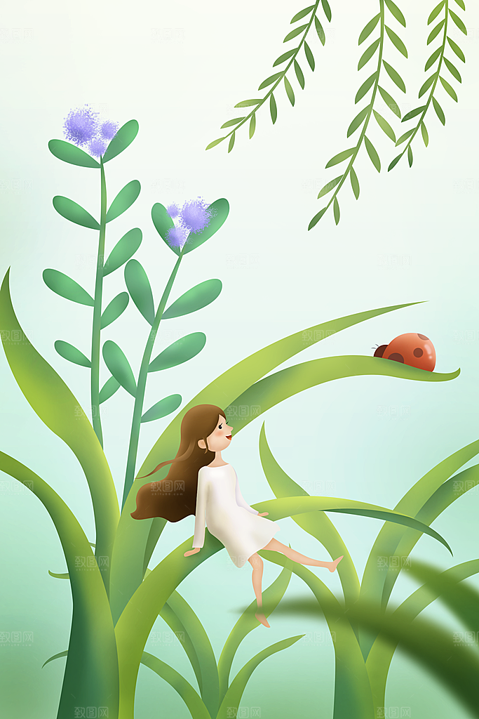 二十四节气插画设计图