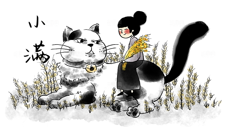 二十四节气插画设计图