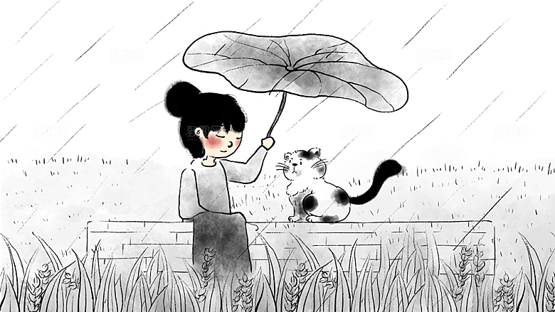 二十四节气插画设计图