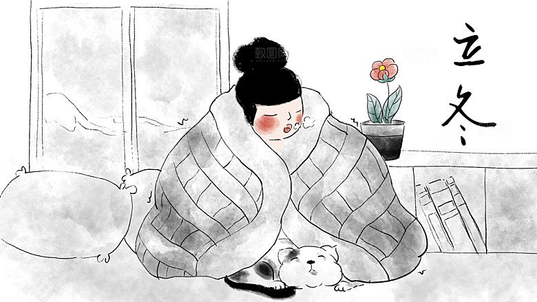 二十四节气插画设计图
