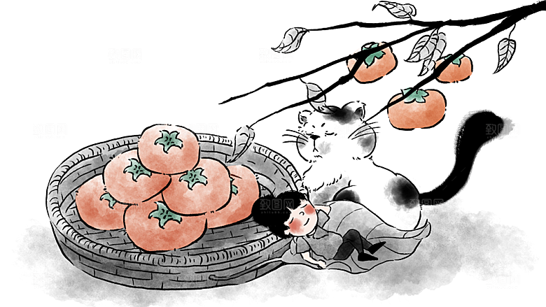 二十四节气插画设计图