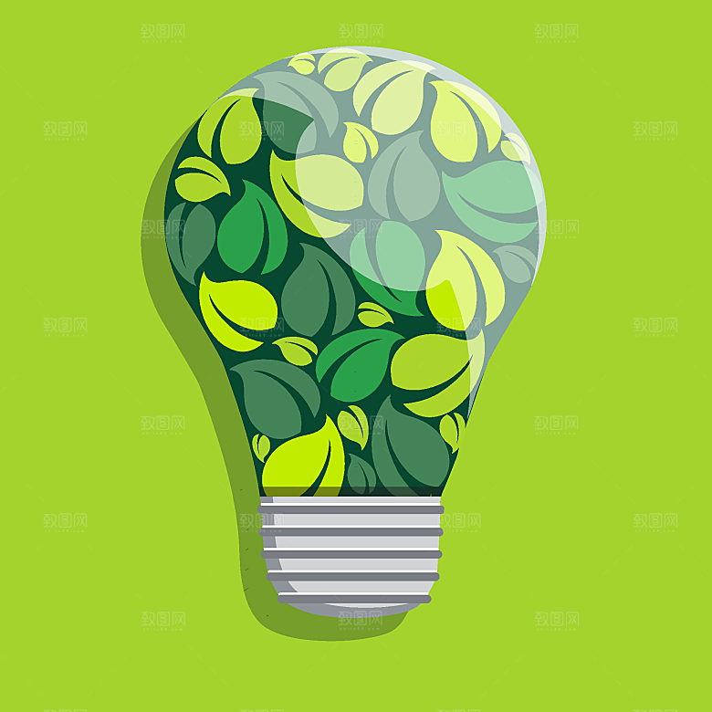 手绘保护环境绿色低碳出行文明插画