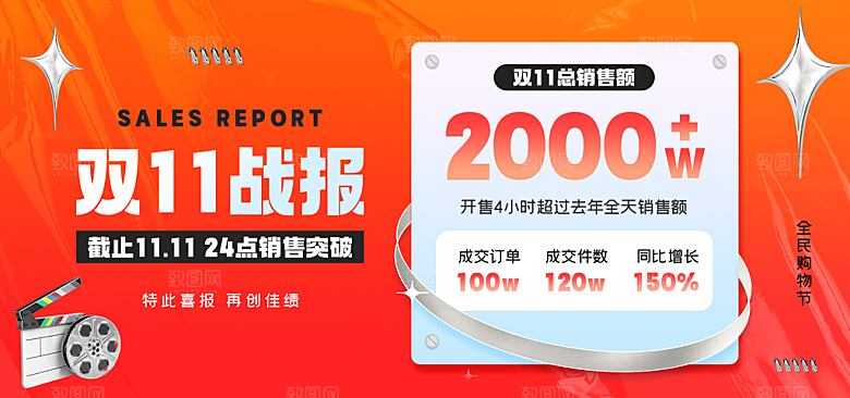 双十二购物节宣传广告