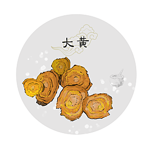 中草药作用与功效介绍插画