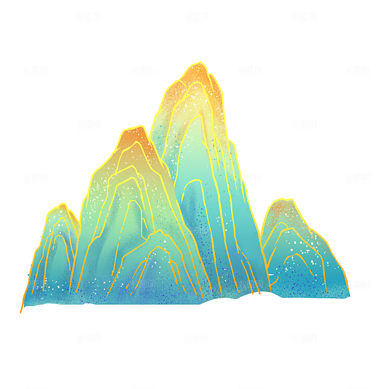 国风传统古典中式山水插画