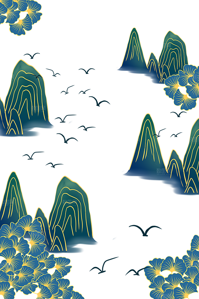 中国风国潮手绘插画