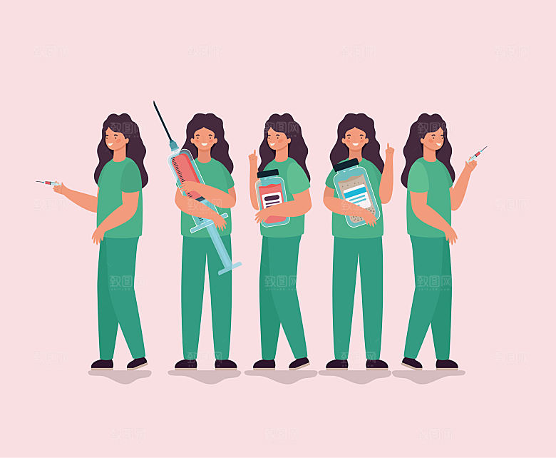 医学医疗医院健康插画图