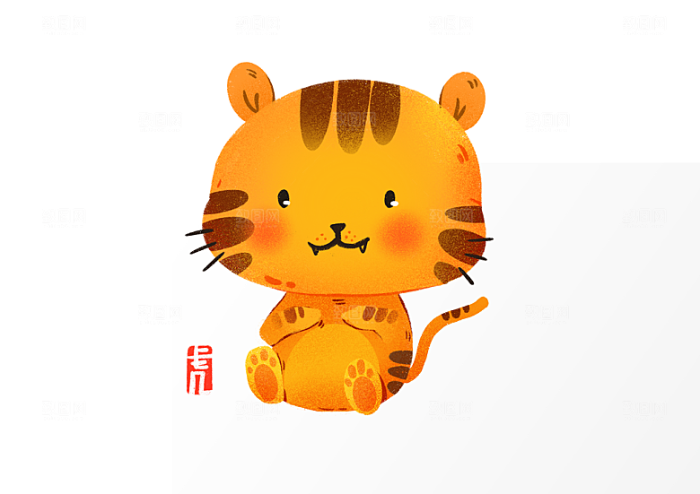 十二生肖简约大气卡通可爱海报