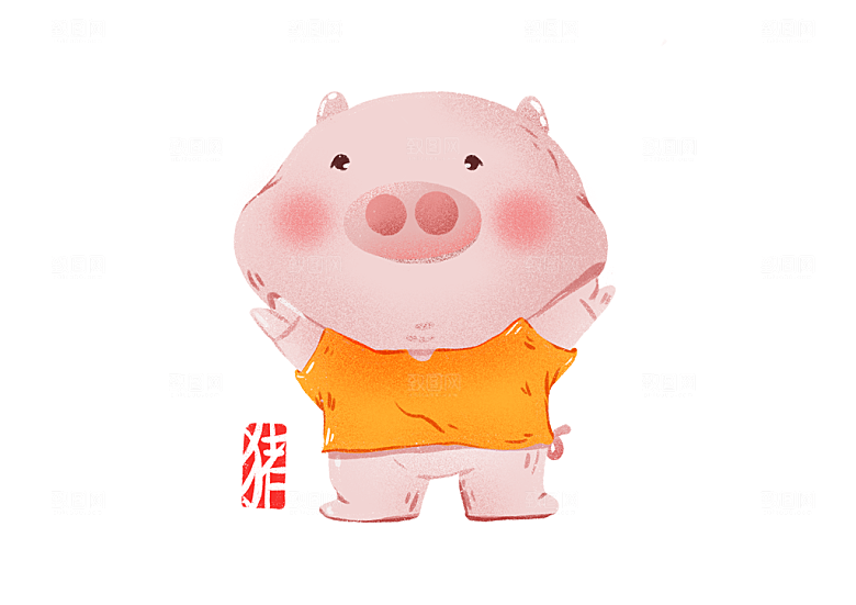 十二生肖简约大气卡通可爱海报