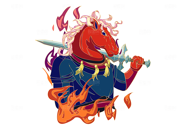 简约卡通可爱插画元素素材