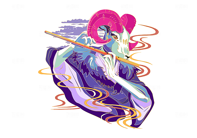 简约卡通可爱插画元素素材