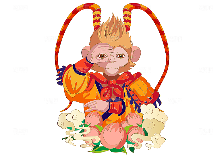简约卡通可爱插画元素素材