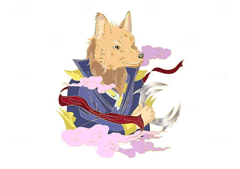 简约卡通可爱插画元素素材