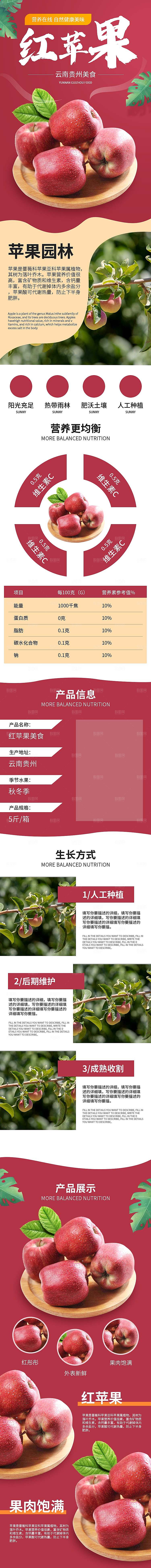 电商淘宝水果介绍详情页模板