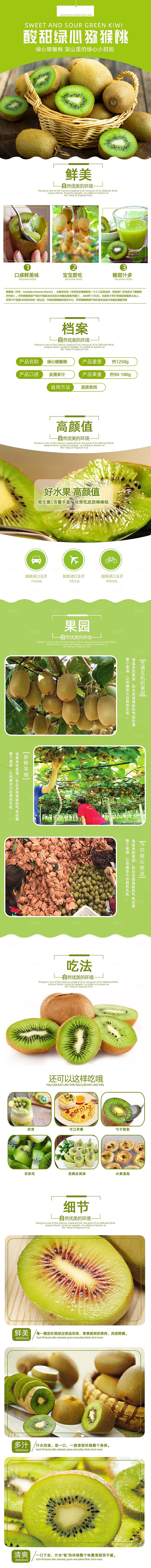 电商淘宝水果介绍详情页模板